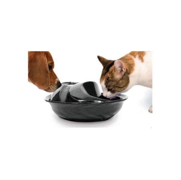 Pioneer Pet Raindrop keramiek keramische aardewerk drinkfontein waterfontein voor katten en honden zwart