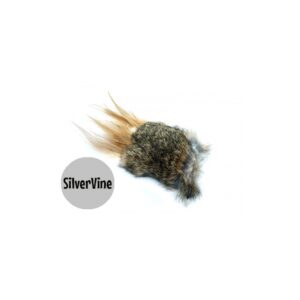 Purrs Cat Toys - Wild Hare Puff standalone prooi met matatabi silvervine silvervine kattenspeeltje - hazenvacht