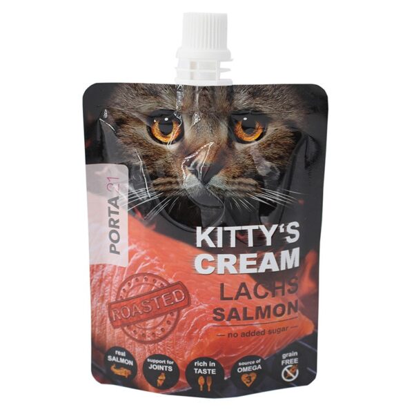 Porta 21 - Kitty's Cream met zalm vloeibare kattensnack gezonde snack