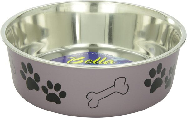 Loving Pets - Bella Bowl Metallic Grape snorhaarvriendelijk drinkbak eetbak katten honden