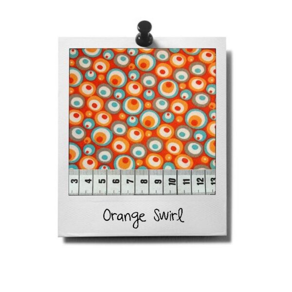 greenPAWS - Orange Swirl patroon stof